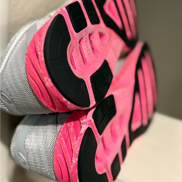 Asics FuzeX Lyte Athletic Running Shoes Sneakers Gray Pink T670N Women’s Sz 11.5 - Picture 10 of 11